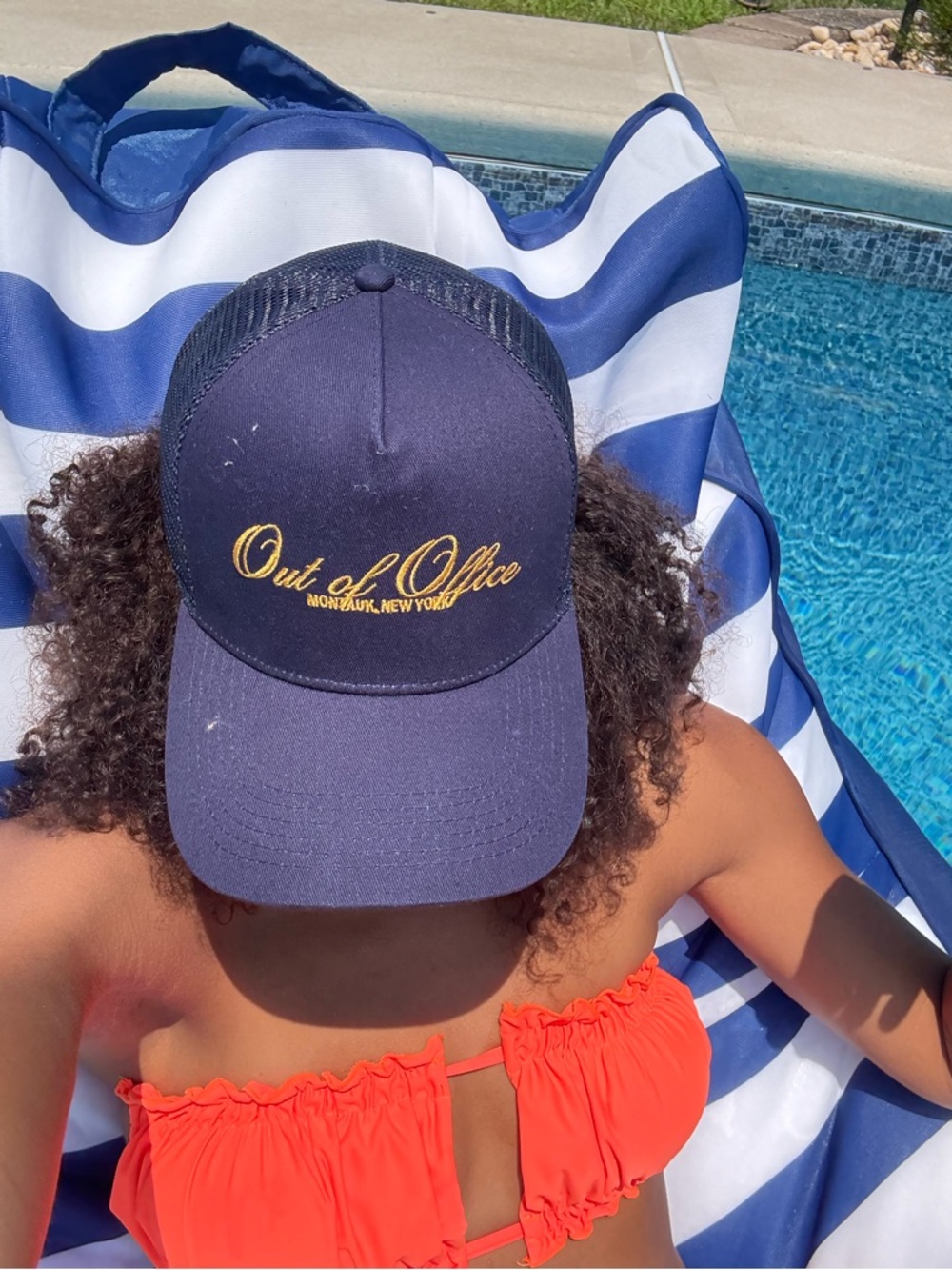 Navy Mesh Back Hat